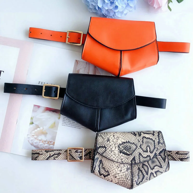 

2019 Newly Women Fanny Pack with Belt Mini Simple Leather Waist Bag for Ladies Girls KA-BEST