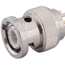 Superbat 10 шт. РЧ BNC разъем через отверстие штекер Вертикальная печатная монтажная плата прямая