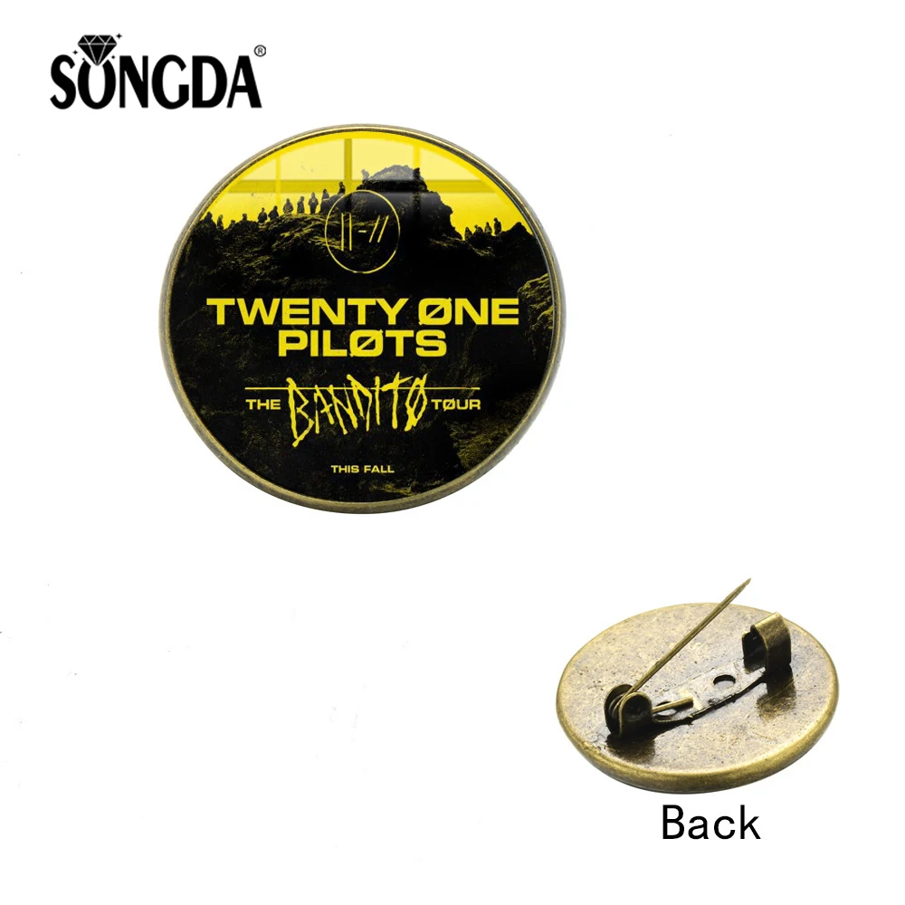 SONGDA новинка 2019 брошь Twenty One Pilots в стиле панк-рок Модный логотип музыкальной группы