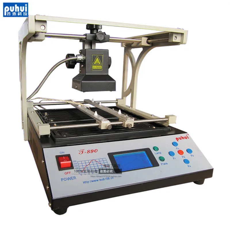 PUHUI T-890 T890 BGA Double Digital Infrared BGA/IRDA/IFR/SMD/SMT WELDER Basic 1500W Eight kinds of temperature curve