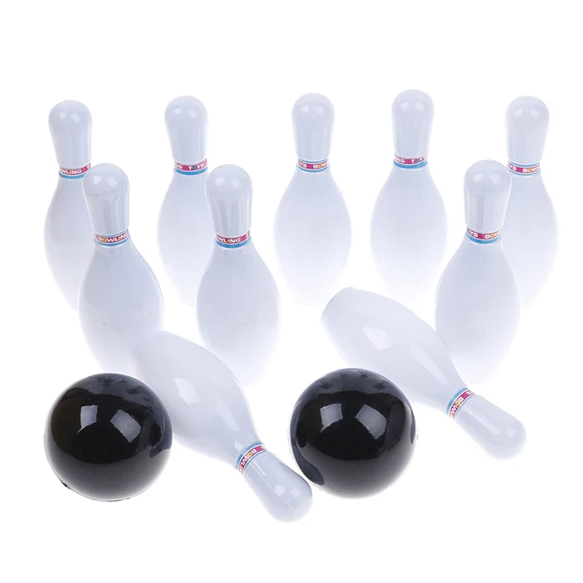 US $3.80 Mini Table Desktop Bowling Game Toy Set Indoor ParentChild Interactive Desktop bowling set home in
