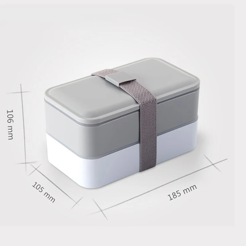 MICCK японский Ланч-бокс набор двухслойный Bento box с миской для супа портативный Термоизолированный контейнер для еды Microwavable