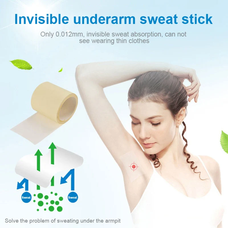 

2019 Hot Underarm Armpit Sweat Pads Disposable Stickers Shield Guard Absorbing 6M wyt77