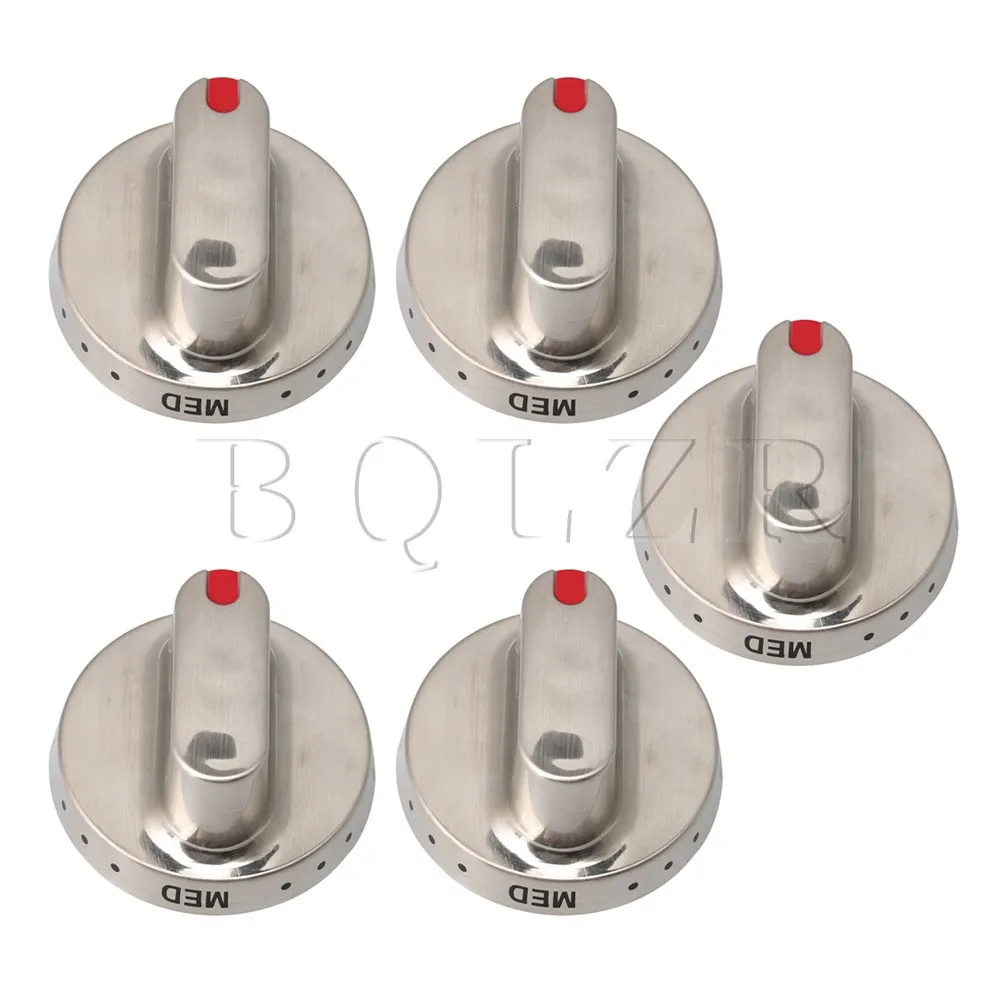 BQLZR Silver Metal Stainless Steel DG64-00347G Cooktop Range Oven Knob Replacement Part Control Replacement Pack of 5 BQLZR Silver Metal Stainless Steel DG64-00347G Cooktop Range Oven Knob Replacement Part Control Replacement Pack of 5
