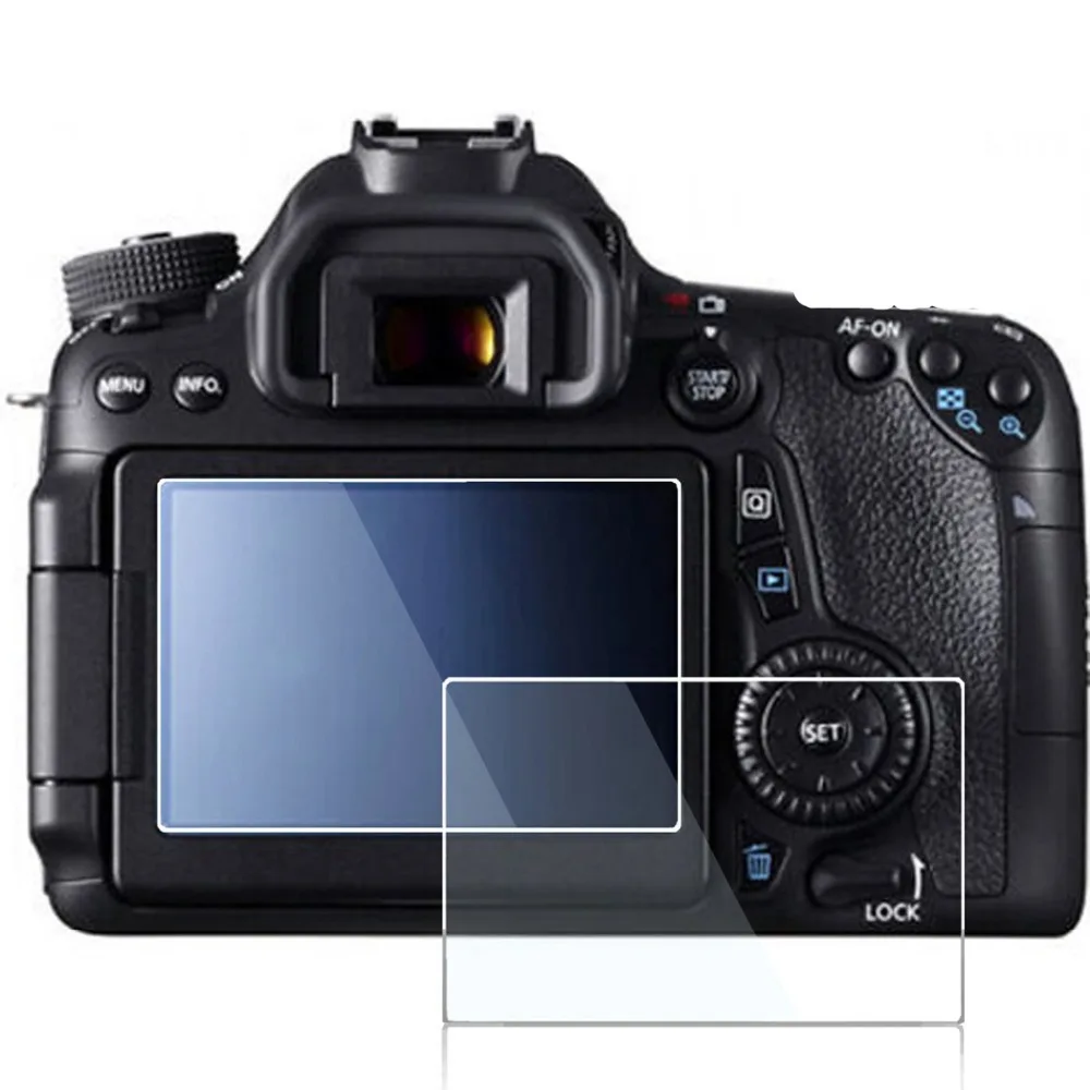 2 упак. 0.3 5mmglass ЖК-дисплей Экран протектор для Canon EOS 70D 77D 80d 700D 800D 750d 760d/7D Mark II/Rebel T5i t6i T6s t7i