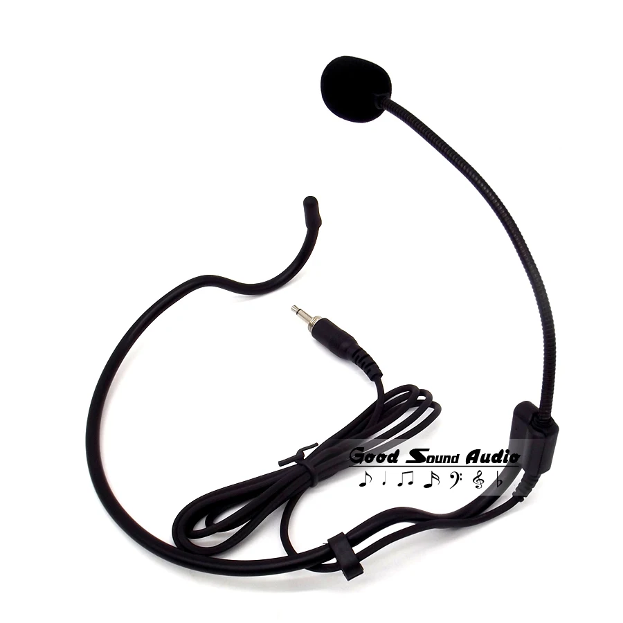 5 قطع 3.5 ملليمتر رئيس مشبك البالية المكثف headworn mic سماعة ميكروفون ل جهاز لاسلكي كاريوكي التدريس bodypack الارسال