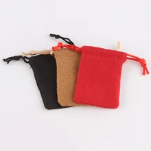 100 шт./лот 5*7 см Drawstring сумка из замши цена оптовой продажи упаковка Рождество ювелирные изделия сумка