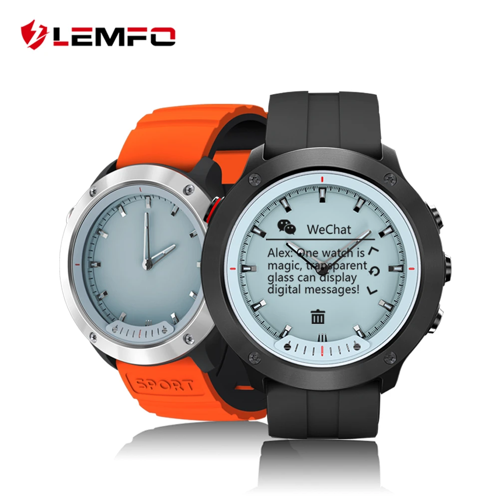 LEMFO Transparent Screen Smart Watch Men IP68 5ATM Waterproof Noctilucent  Outdoor Sport Smartwatch For Android 10 Days Standby|Smart Watches| -  AliExpress