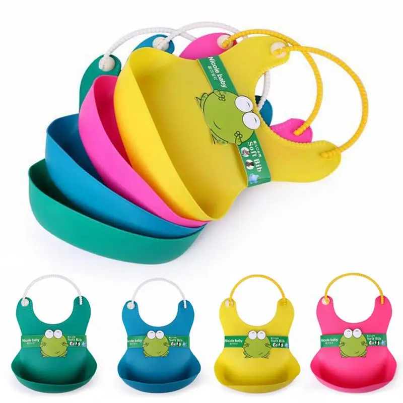 

Cure design baby bibs silicone water proof bib silicon feeding baby accessories saliva cartoon waterproof aprons baby bibs