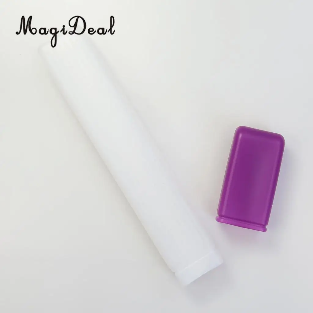 41x6cm Plastic Clear Knitting Needle Crochet Hook Tube Case Holder Storage Case 