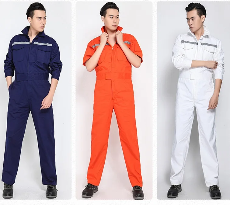 Мужские рабочие комбинезоны, Рабочая Униформа, хлопок, Сварочная механика, светоотражающая одежда, сиамские комбинезоны больших размеров