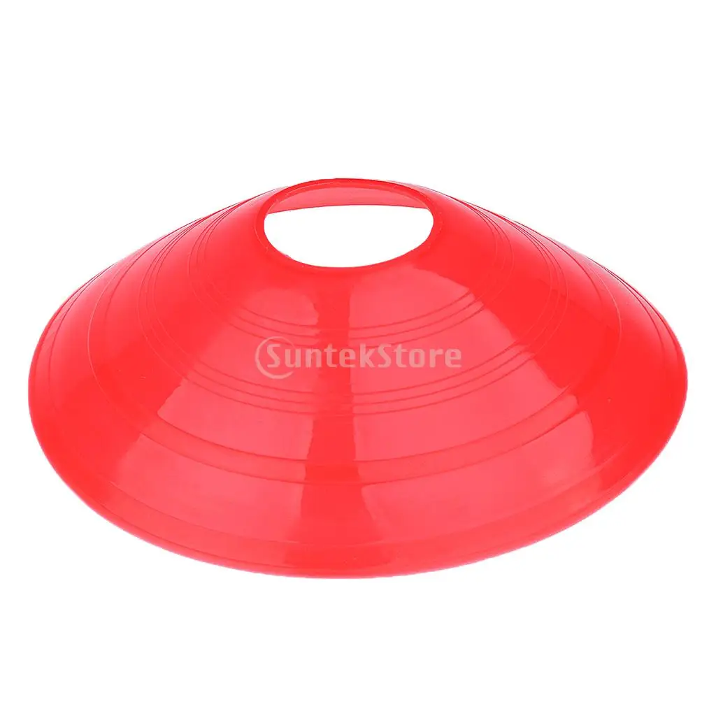  50 Pcs Multifunction SOCCER Pro Disc Cones / Football Boundary Marker, Agility Training Aids - 6 Colors Available 