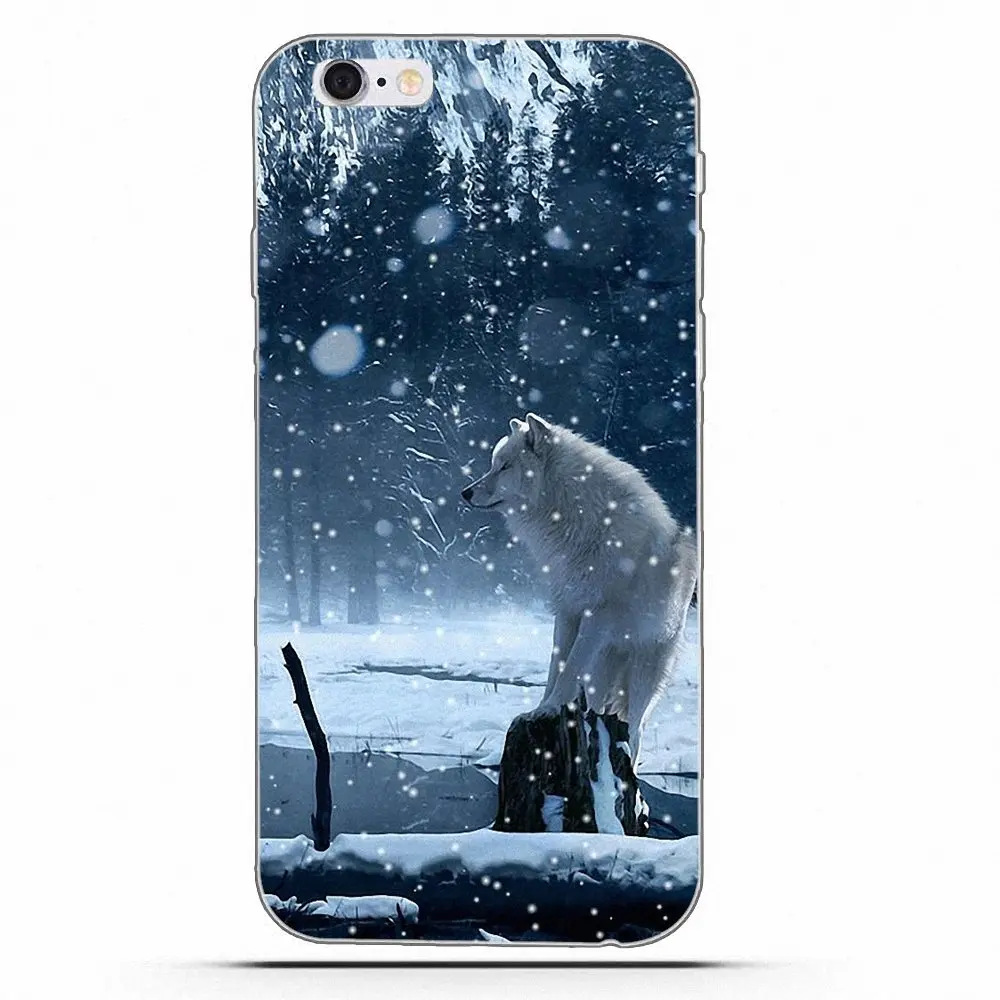 Wexoeq Winter Wolves Cell For Apple iPhone 4 4S 5 5C 5S SE 6 6S 7 8 Plus X High Quality