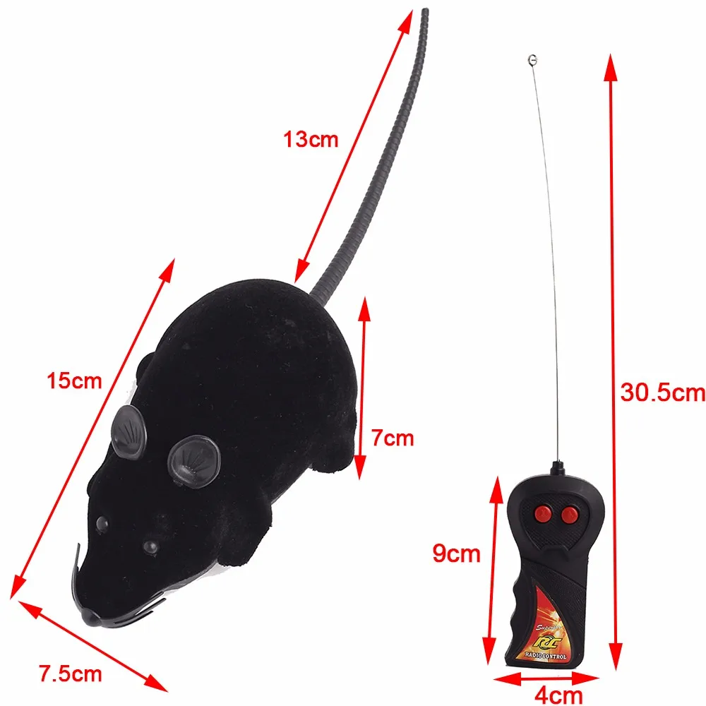 Забавные Домашние животные кошки игрушка "мышь" Беспроводная электронная RC серая крыса пульт дистанционного управления Мышь Бабочка для детей играя в животных интерактивные игрушки