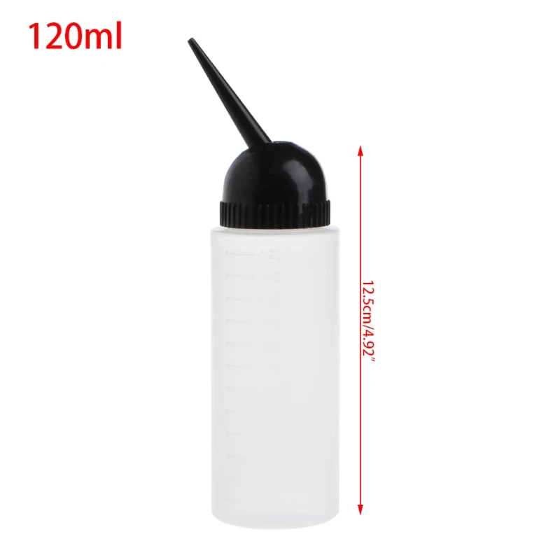 120ml Salon Reusable Hair Washing Cleaning Refillable Squeeze Bottle