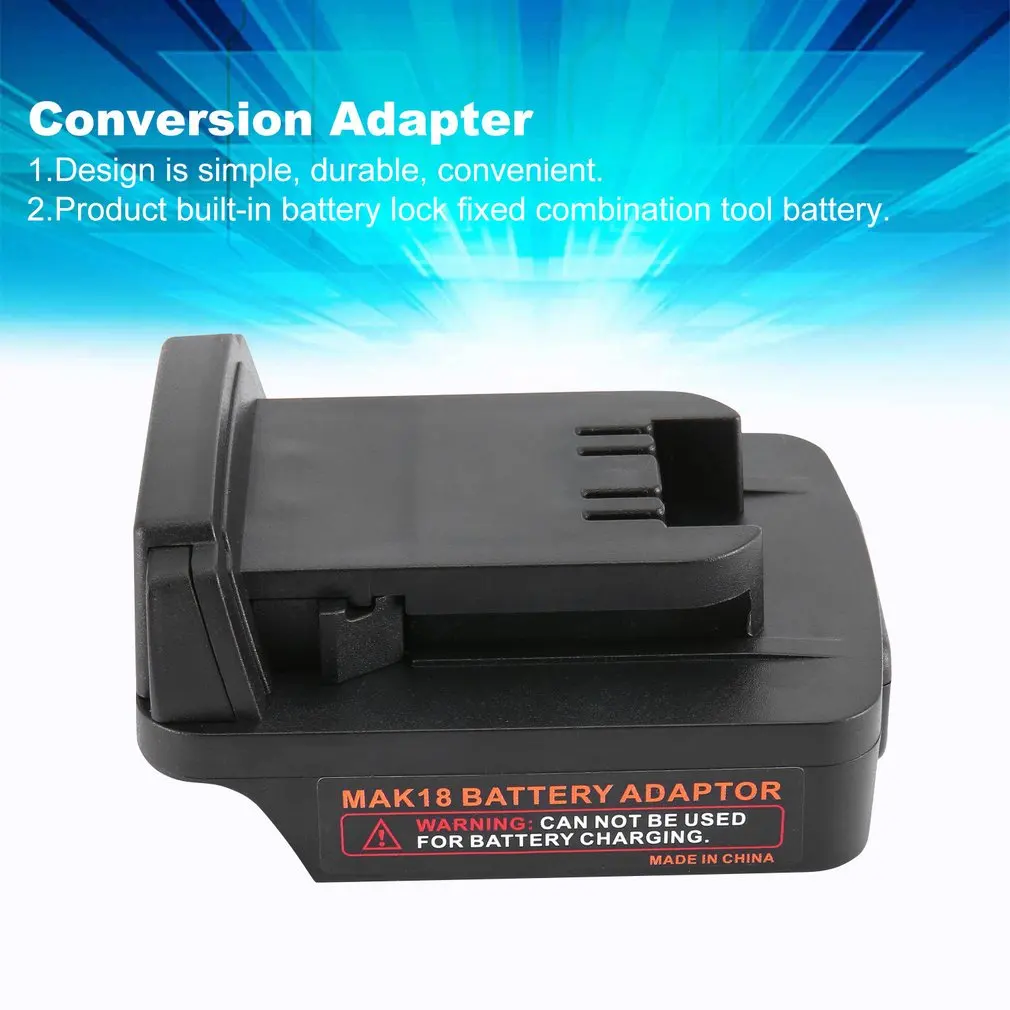 Conversion Adapter For Makita 18V Li-ion Battery Adapter For Milwaukee M18 Drill Li-ion Power Tools Battery Adapter