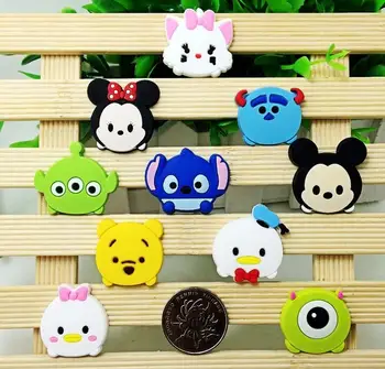 

Hot Sale 20 pcs Cartoon Accessories, Flat Back Inspired Planar PVC Decor, Embellishment DIY Making