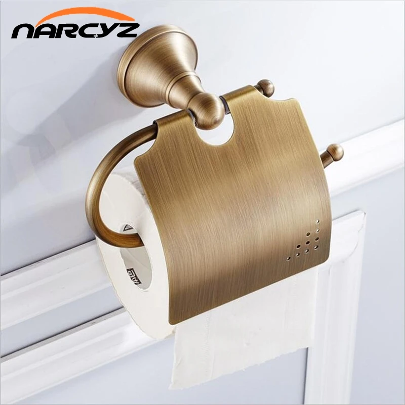 

Bathroom accessories hardware bronze toilet full copper European antique roll paper towel rack toilet paper holder 9040K