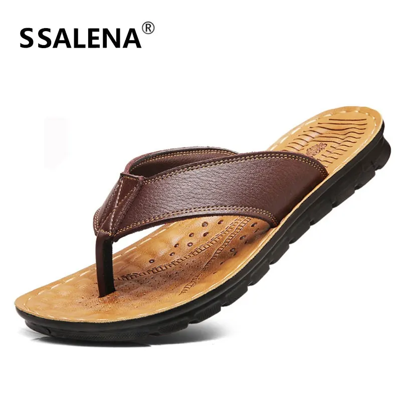 

Men Beach Summer Slippers Flip Flops Fashion Soft Sole Non Slip Slippers Outdoor Ocean Water Breathable Shoes AA11658