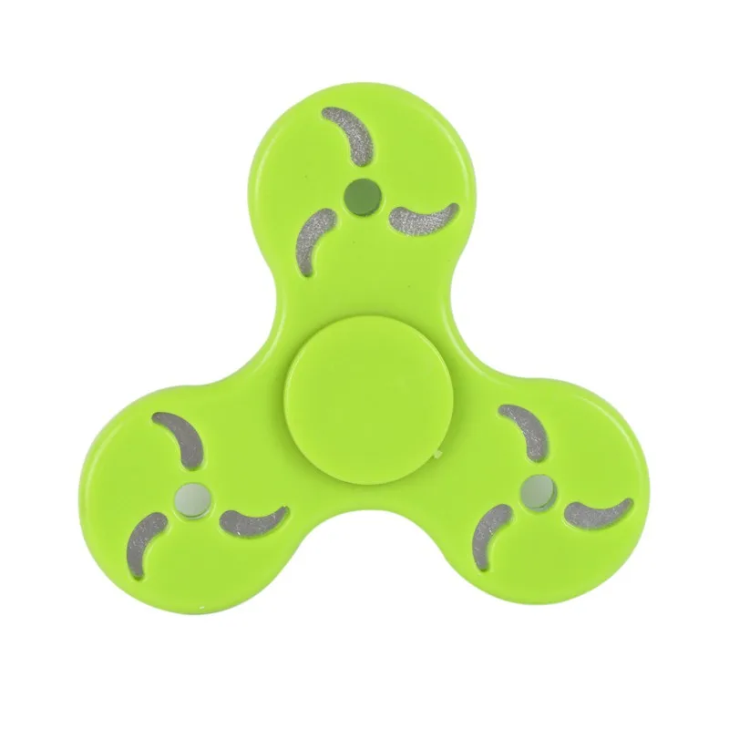 Agita Mão Brinquedo Giratório EDC Sensorial Fidget Spinner Para O Autismo e TDAH Engraçado Anti Stress Brinquedos Tri Spinner NOVA