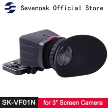 Sevenoak SK-VF01N 2.5x Focusable Magnification Viewfinder for Canon Nikon Olympus Lumix DSLR SLR Camera with 3 inch LCD Screen