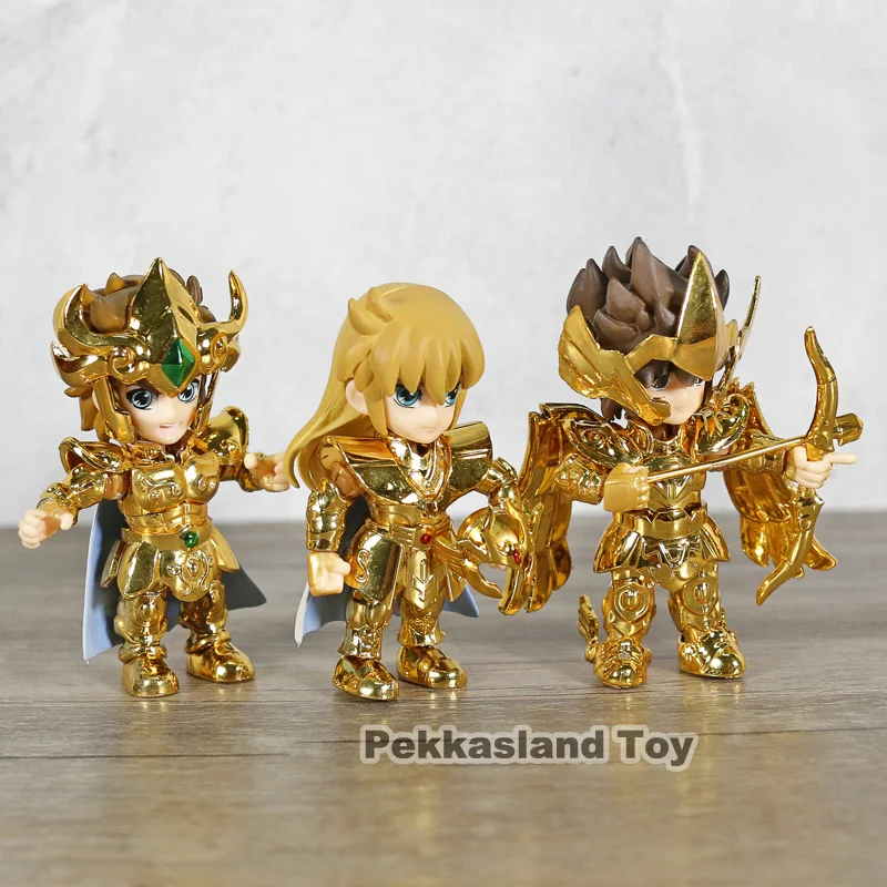 

Saint Seiya Leo Aioria Virgo Shaka Sagittarius Seiya Complete Works Cartoon Toy Action Figure Model Doll Gift