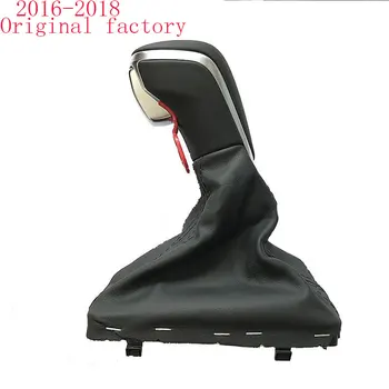 

Shift lever shift head shift lever black gear shift button with leather boots only for Audi A7 A6 c7 2016-2018 Speed lever