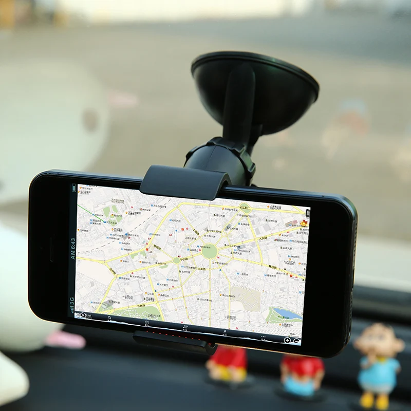 

Car Styling ABS Plastic 360 Degree Rotation Adjustable Windshield Mount Stand Sucker Holder Bracket for Phones GPS Navigation