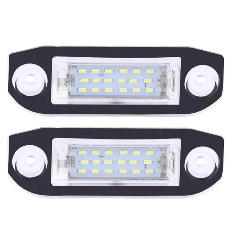 

2pcs 18LED License Number Plate Light Lamps Car Super Bright Turn Side License Plate Light Lamp for Volvo S80/XC70/S40/XC60/S60