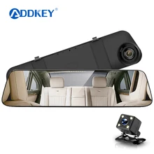 ADDKEYcam зеркало автомобиля dvr зеркало двойной тире камеры двойной камеры зеркало dashcam 1080 P dashcamera в автомобиль видео камера full hd dvrs