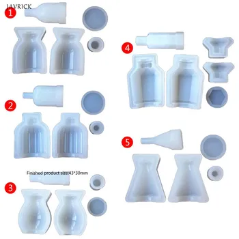 

Silicone Mold DIY Perfume Bottle Glass Bottles Medicine Liquid Bottle Molds Epoxy Resin Crafts Decoration Handmade Gifts