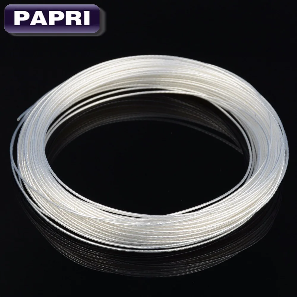 

PAPRI DIY Amplifier Cable 0.20mm2 Teflon High Purity OCC Copper Silver Wire For Audio WAG 22 WAG 24 0.23 x7strands
