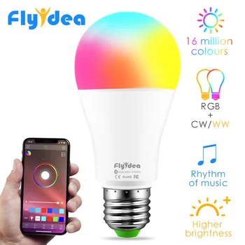 

New Wireless Bluetooth4.0 Smart Light Bulb RGBW Android LED Home Lighting Color Changing Magic Memory lamp google play/APP Store