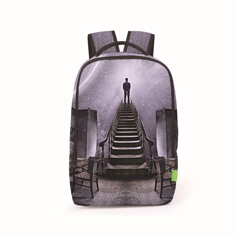 DIOMO креативный подростковый тренд 3D брызги чернила граффити красочный рюкзак с изображением глаза для мужчин школьный рюкзак для мальчиков и девочек дети - Цвет: 9 Starry sky