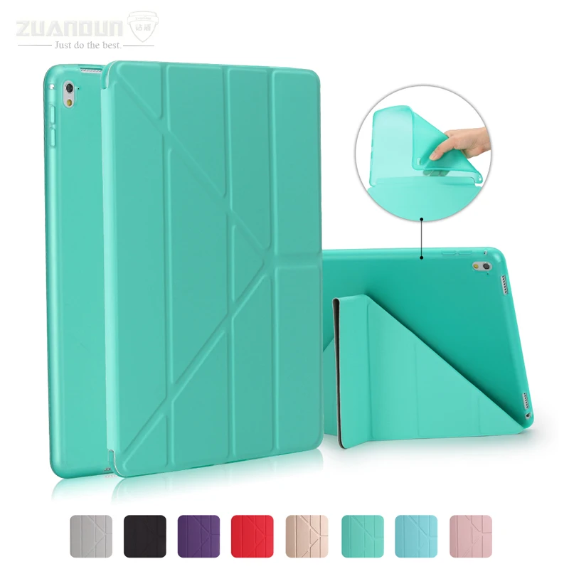 For iPad Pro 9.7 Case Tablet Flip Smart Case PU Leather Stand Cover For iPad Pro 9.7 inch Soft TPU Back Cover Auto Sleep/Wake Up for ipad pro 9 7 5 shapes smart case soft tpu back case slim pu leather magnetic cover for ipad 7 air 3 auto sleep wake a66