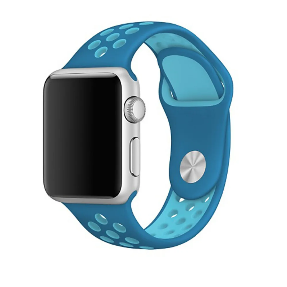 Спортивный силиконовый ремешок BUMVOR для Apple Watch 44/40/42/38 мм часов iwatch 4/3/2/1 резиновый