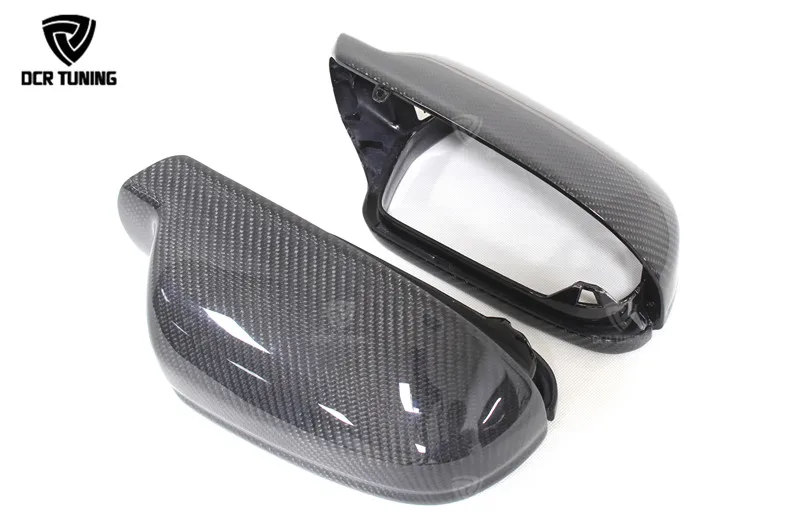 For Audi A4 B8.5 A5 S5 RS5 Carbon Fiber Rear View Side Mirror Cover Replacement Without Lane Assit & With side assit 2010 - 2016 (1)