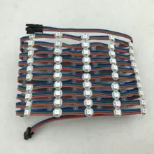 100 pcs/string DC12V SK6812 Addressable RGB Полноцветный пиксельный свет; 3 см расстояние между проводами; с RGB цветной провод; IP33