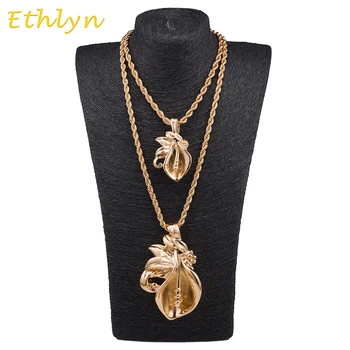 

Ethlyn small /big Nigerian popular design Rose Gold fashion Light weight Nigeria Unisex pendant chain &necklaces P051
