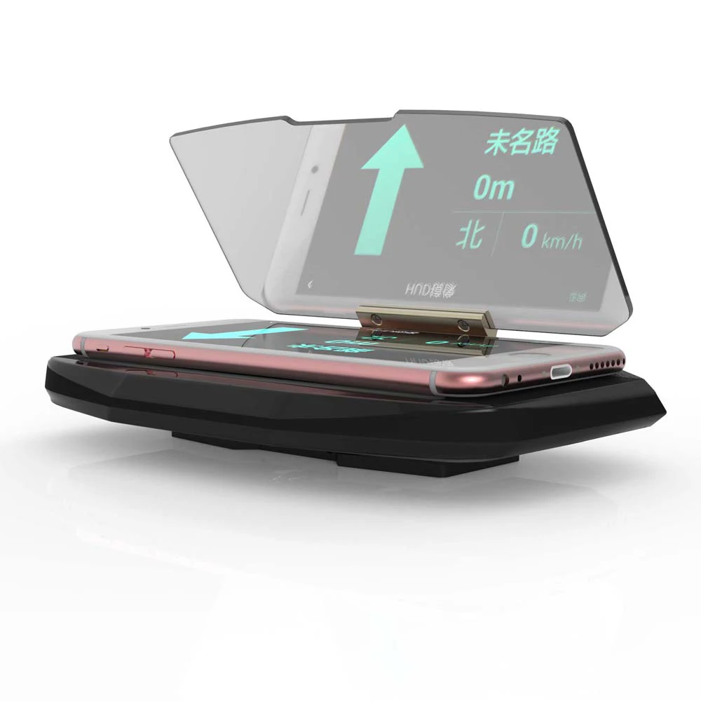 

kebidumei Car HUD Holder Head Up Display Holder Bracket Car GPS Navigator Car Mount Stand Phone Holder For iPhone For Samsung