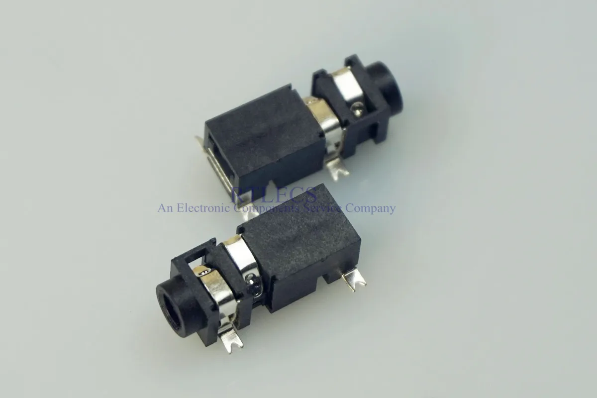 1000pcs stereo jack 2 5mm 4 pin for 3 poles stereo headphone plug SMD type reflow solderable with locators DC30V 0 5A Rohs New