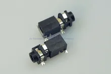 1000pcs stereo jack 2 5mm 4 pin for 3 poles stereo headphone plug SMD type reflow solderable with locators DC30V 0 5A Rohs New