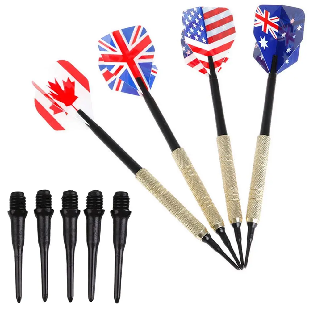 300 Pcs/Bag Dart Points Plastic 2BA Screw Thread Soft Tips for