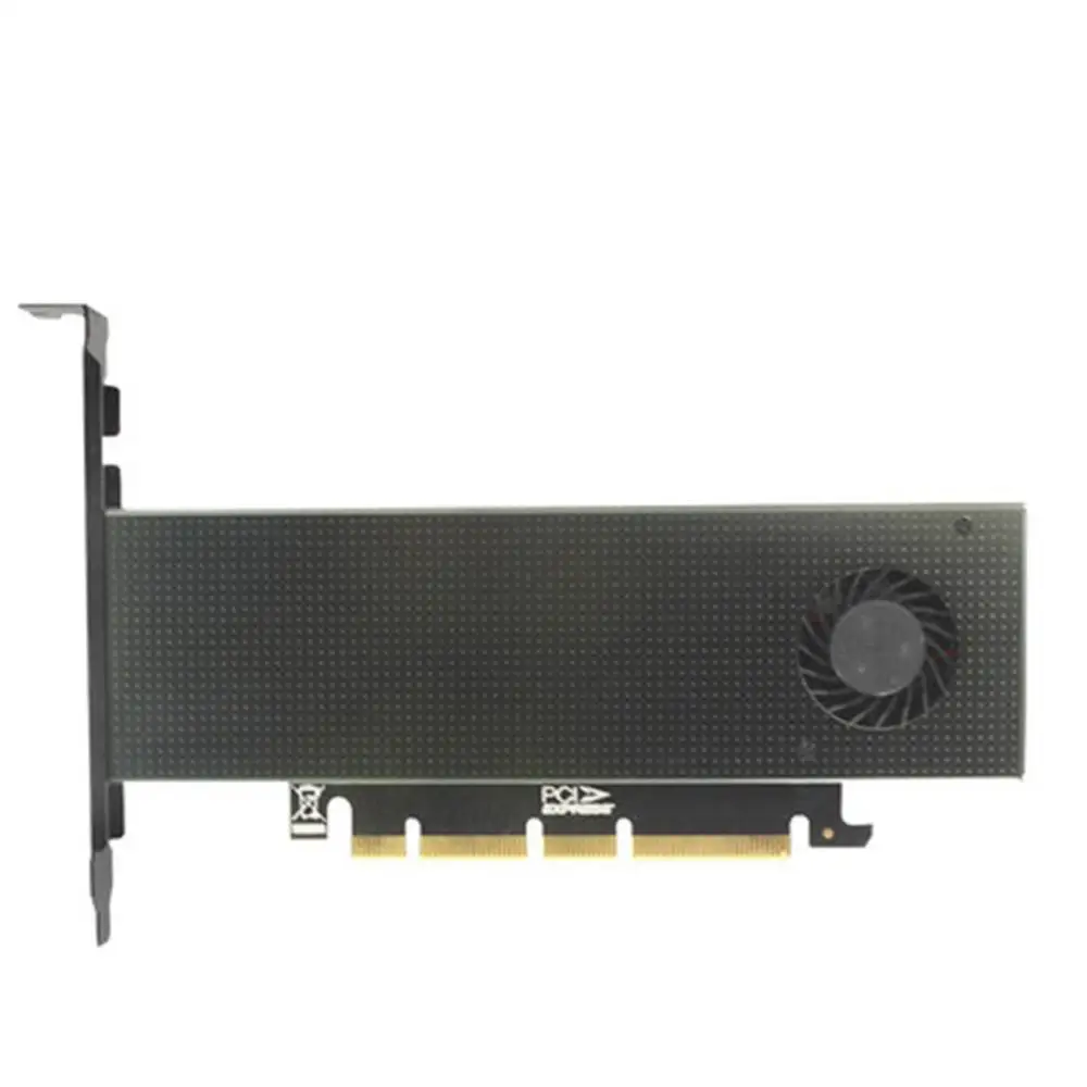 

JEYI SK9 m.2 Expansion NVMe Adapter NGFF Turn PCIE3.0 Cooling Fan SSD Dual Add on Card SATA3 with Fan Aluminum Cover Capacitance