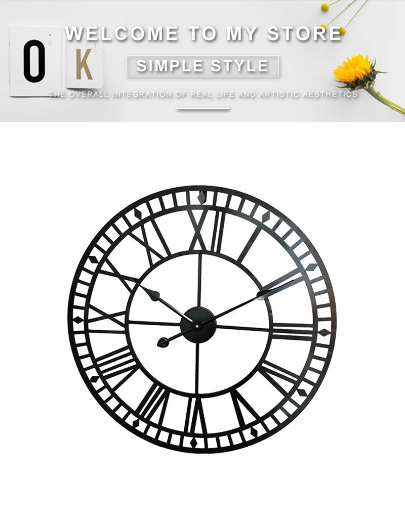 big clock wall mirror wall clock (10)