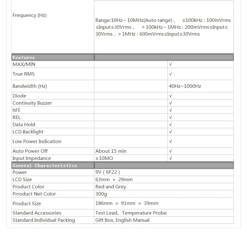 UNI-T UT890D True RMS цифровой мультиметр электрический тест ручной тест er Емкость DC AC Напряжение Амперметр hFE светодиодный Диод