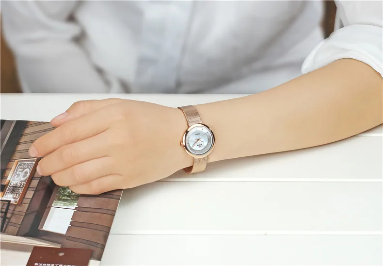 Fashion Women Rose Gold Watch Top Brand WWOOR Luxury Casual Dress Female Quartz Watches Ultra-thin Waterproof Clock  (9)
