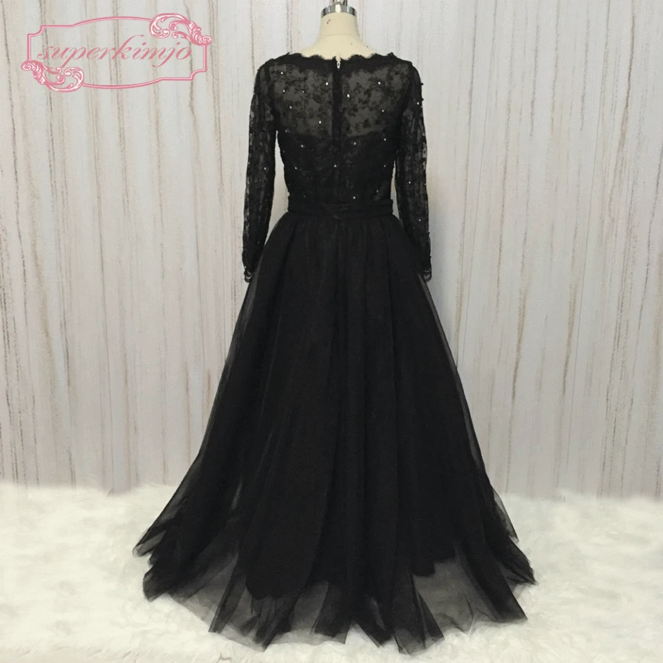 US $12.12 12% OFFSuperKimJo Abnehmbare Rock Abendkleider Lange Langarm Schwarz Spitze Applique Strass Formale Kleider Vestido De Festavestido de US $12.12 12% OFFSuperKimJo Abnehmbare Rock Abendkleider Lange Langarm Schwarz Spitze Applique Strass Formale Kleider Vestido De Festavestido de