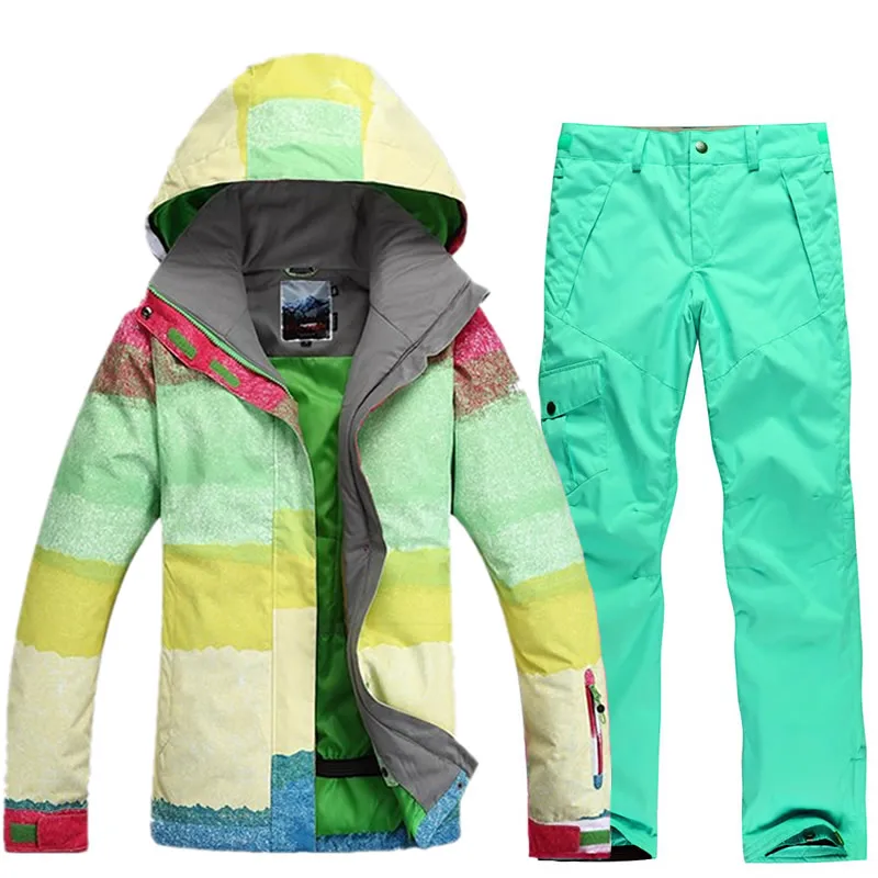 

Ski Suit Women Waterproof Ski Jacket Snowboard Set Windproof Thermal Snowboarding Suits Skiing outdoor Ski Winter Suit