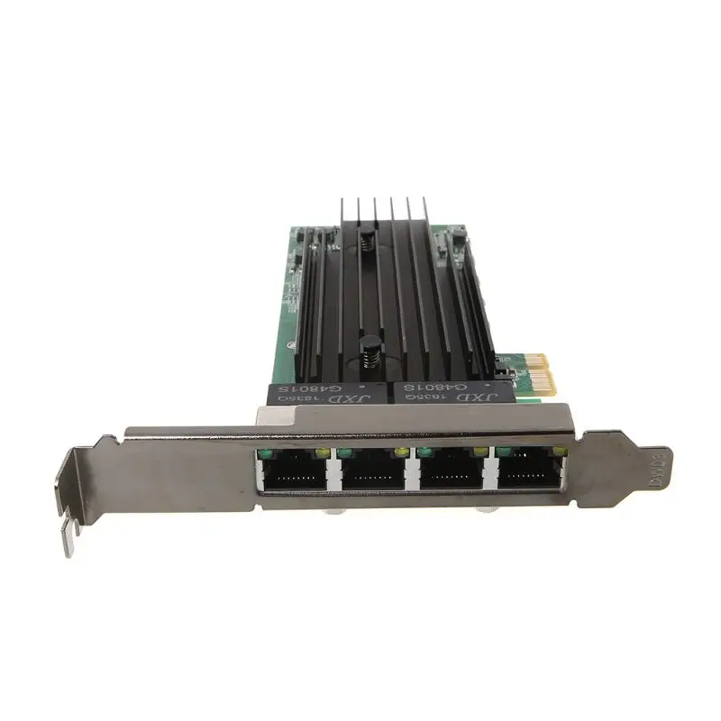  4-Port RJ45 Gigabit Ethernet PCI-Express X14 Server Adapter Netzwerk Karte Intel82575-T4 Chip